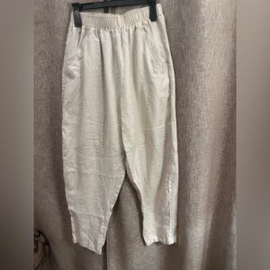 Elegant Cream Wide Leg Pants